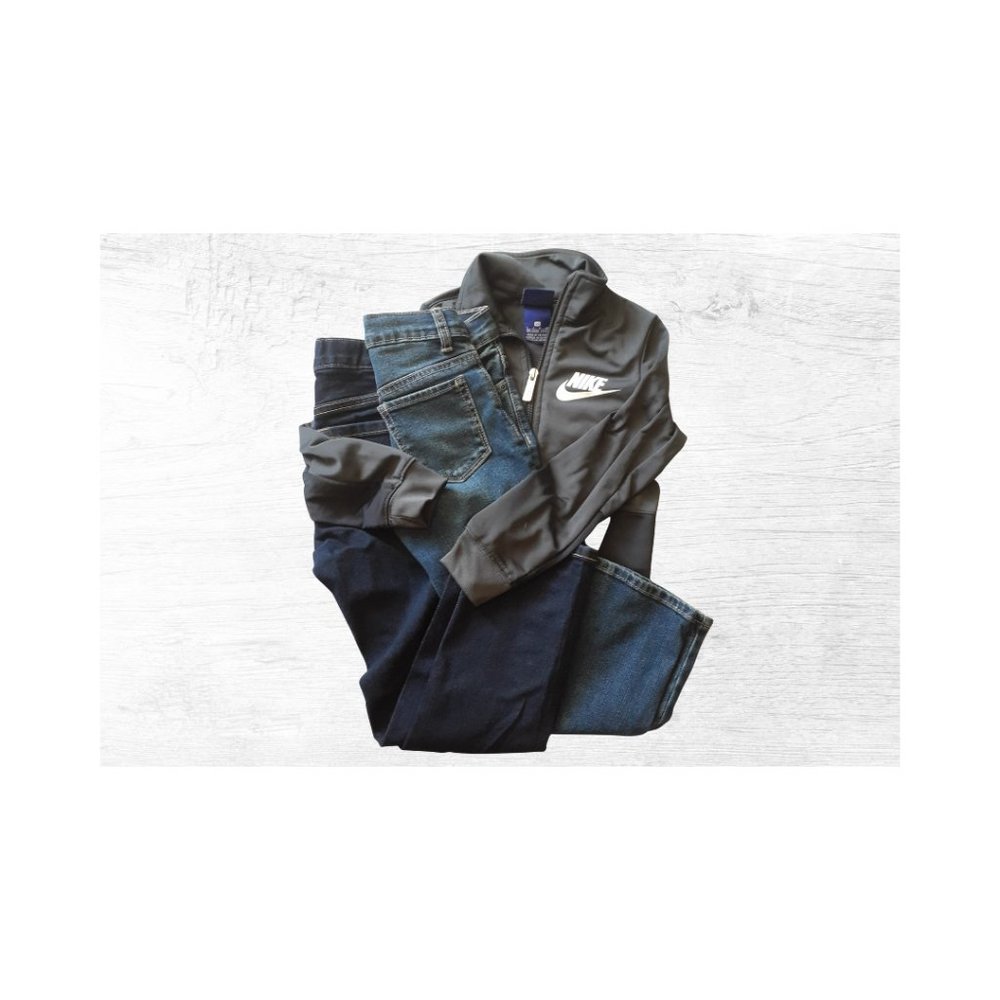 Boys Size 5/6 Nike Jacket Old Navy Jeans